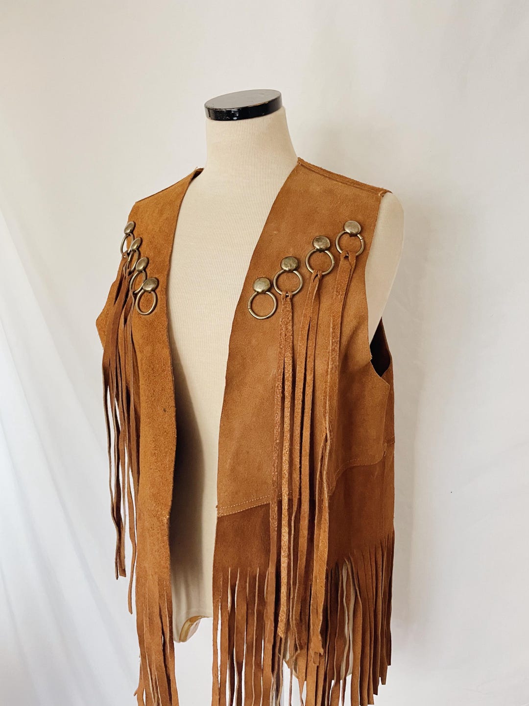60’s Suede Fringe Vest main image 1