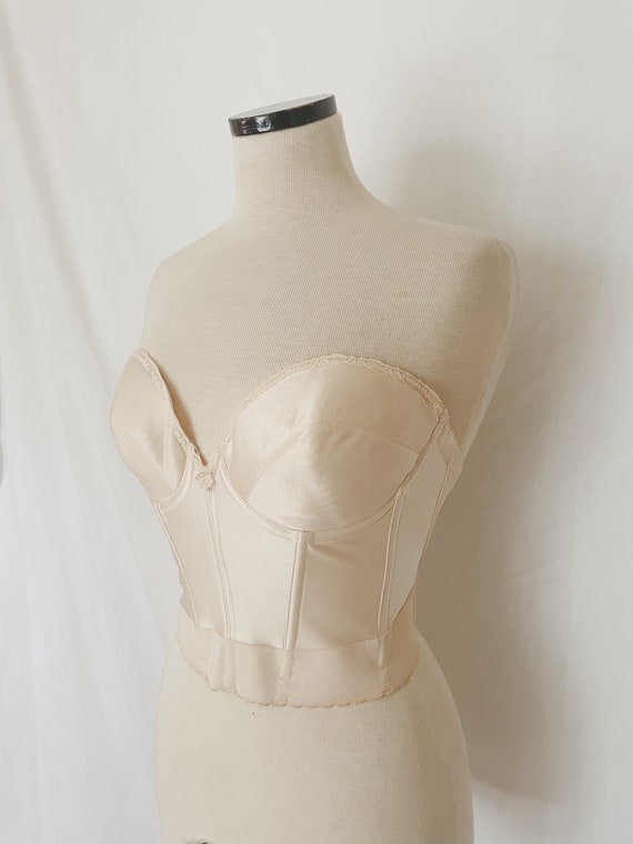 Vtg Cream Bustier by Carnival