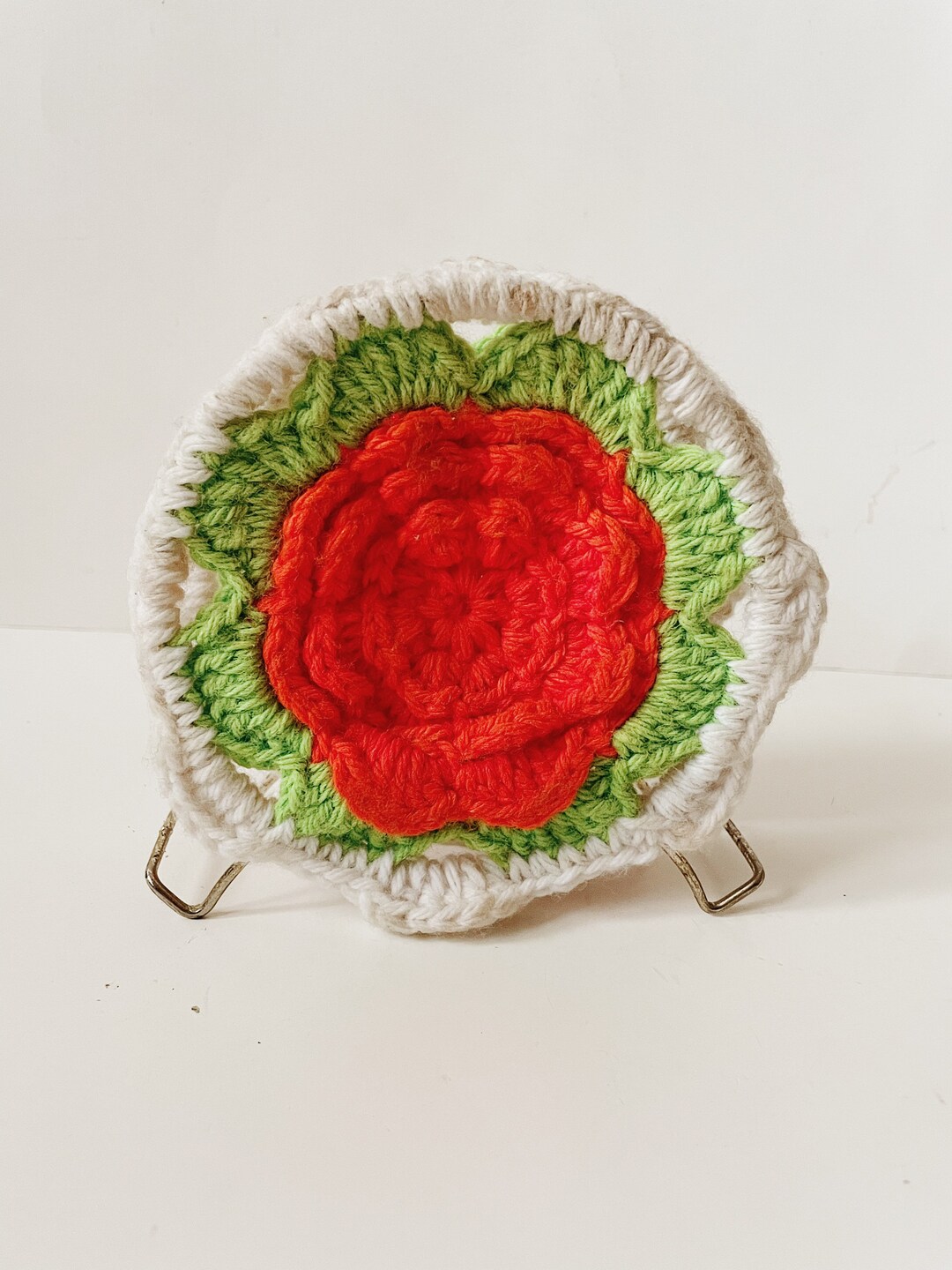 Vintage Handmade Crochet Napkin Holder Etsy