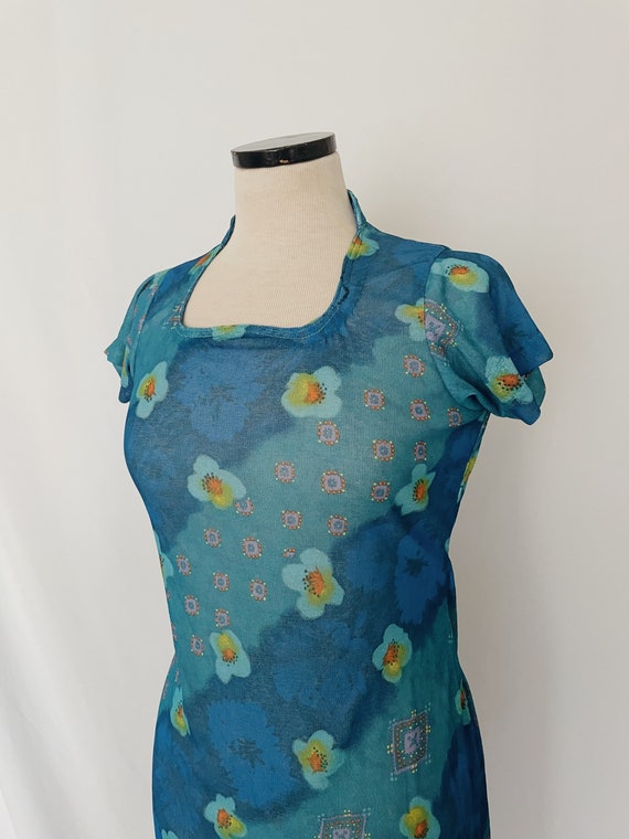 Vintage Floral Pattern Dress - image 1