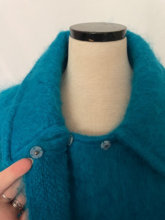 80’s Fiandaca Blue Mohair Coat Gem