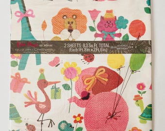 Vintage Animal Print Gift Wrap