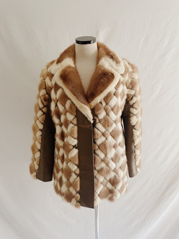 Palomino Mink Fur Coat with Marten Fur Collar – Imperia Furs