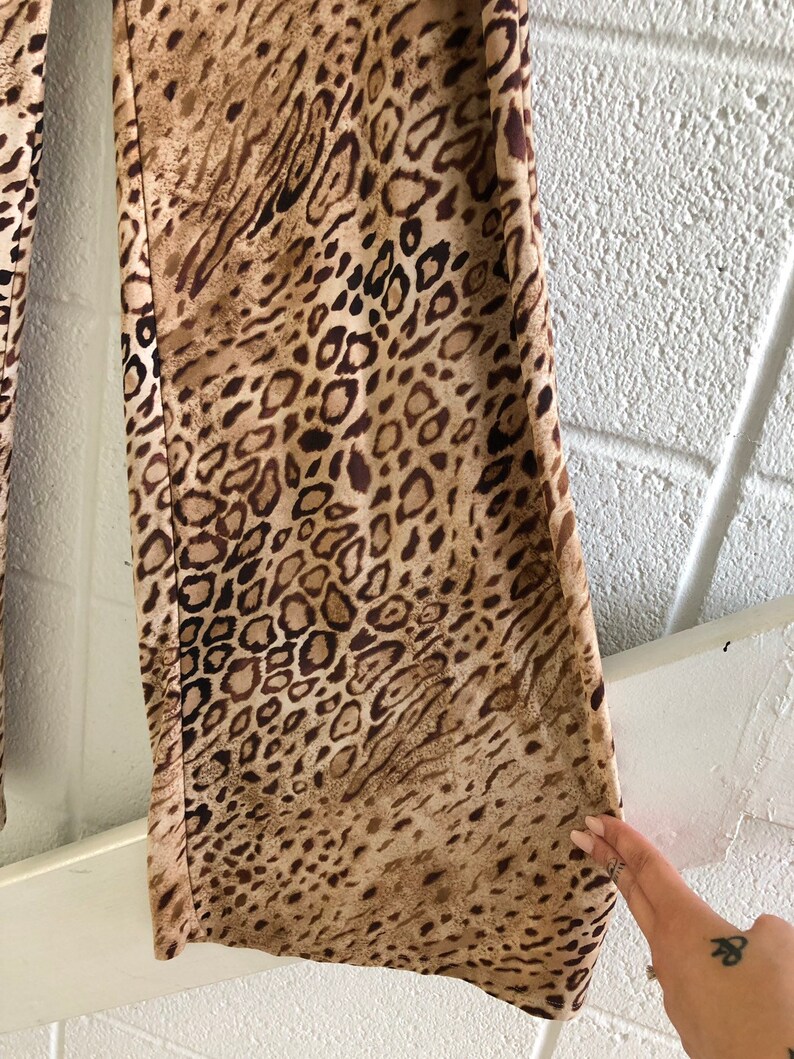Leopard Print Wide Leg Bells