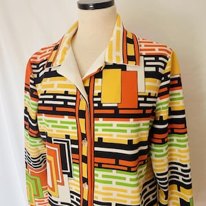 70’s Geometric Print Shirt