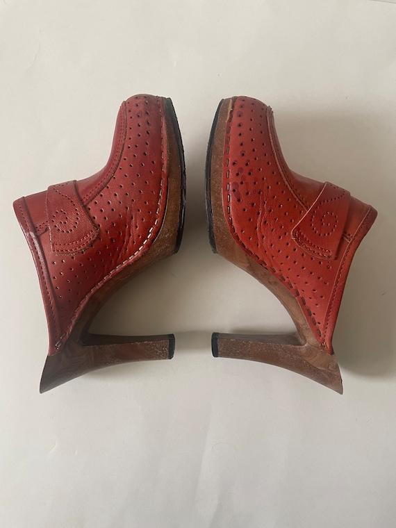 70’s Leather Mules - image 4