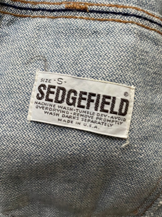 Vtg Sedgefield Denim Jacket w/ Handkerchief Detail - image 5