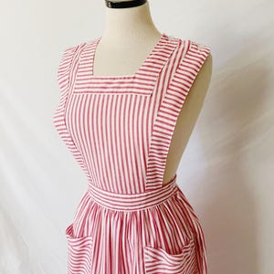 Striped Pinafore Dress