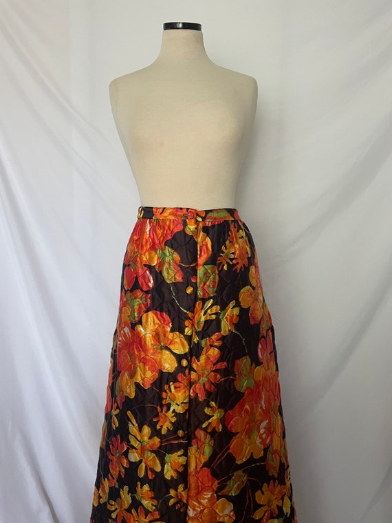 Vintage Quilted Maxi Skirt - image 2