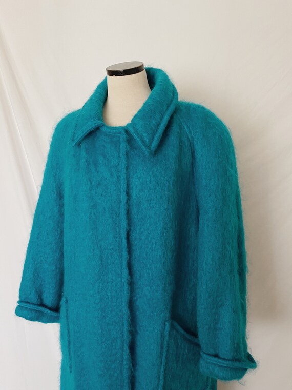 80’s Fiandaca Blue Mohair Coat Gem