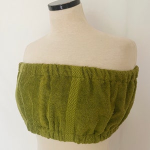 Vintage Handmade Terry Cloth Tube Top