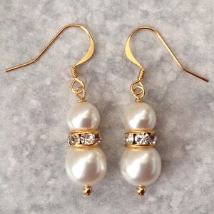 Pearl Dangle Hook Earrings. Brides Bridesmaids Wedding Prom Party | Dangle Drop Pearl Earrings | 36 Colour Pearls To Choose