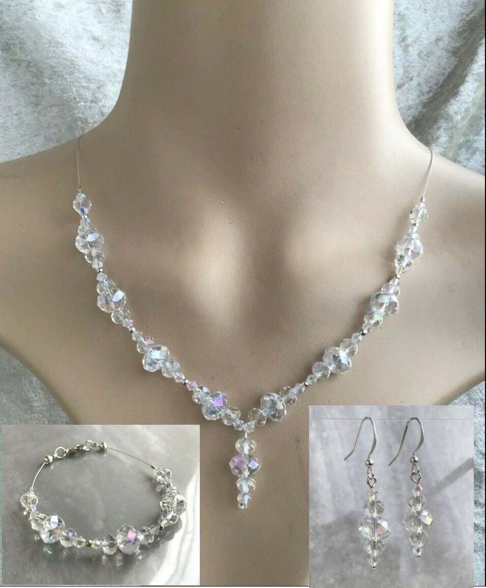 Bridesmaid 3 piece jewelry sets best sale