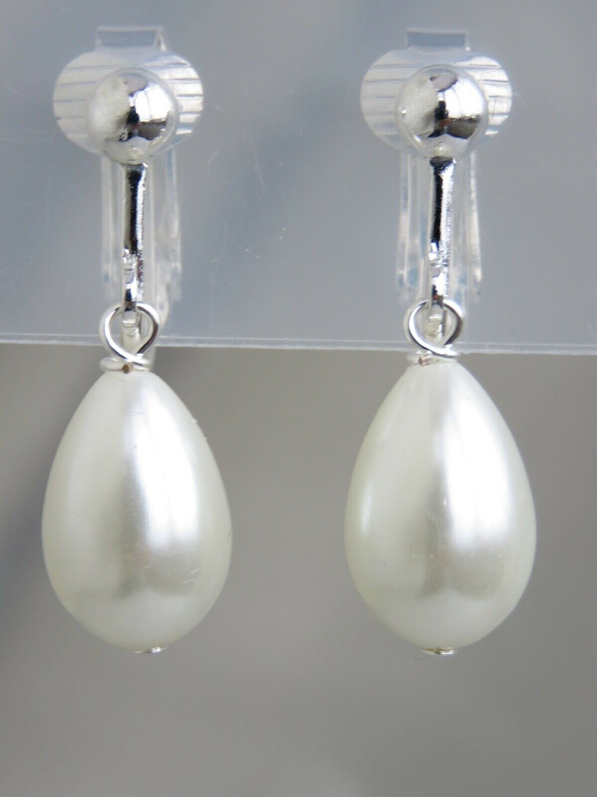 Gold Clip On Earrings 3 Pairs Pearl Hoop Clip On Earrings Non Pierced Earrings... Silver Clip On Earrings 7 thumbnail image