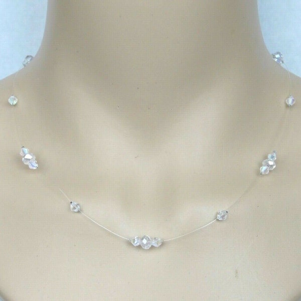 Ab Crystal Necklace Etsy