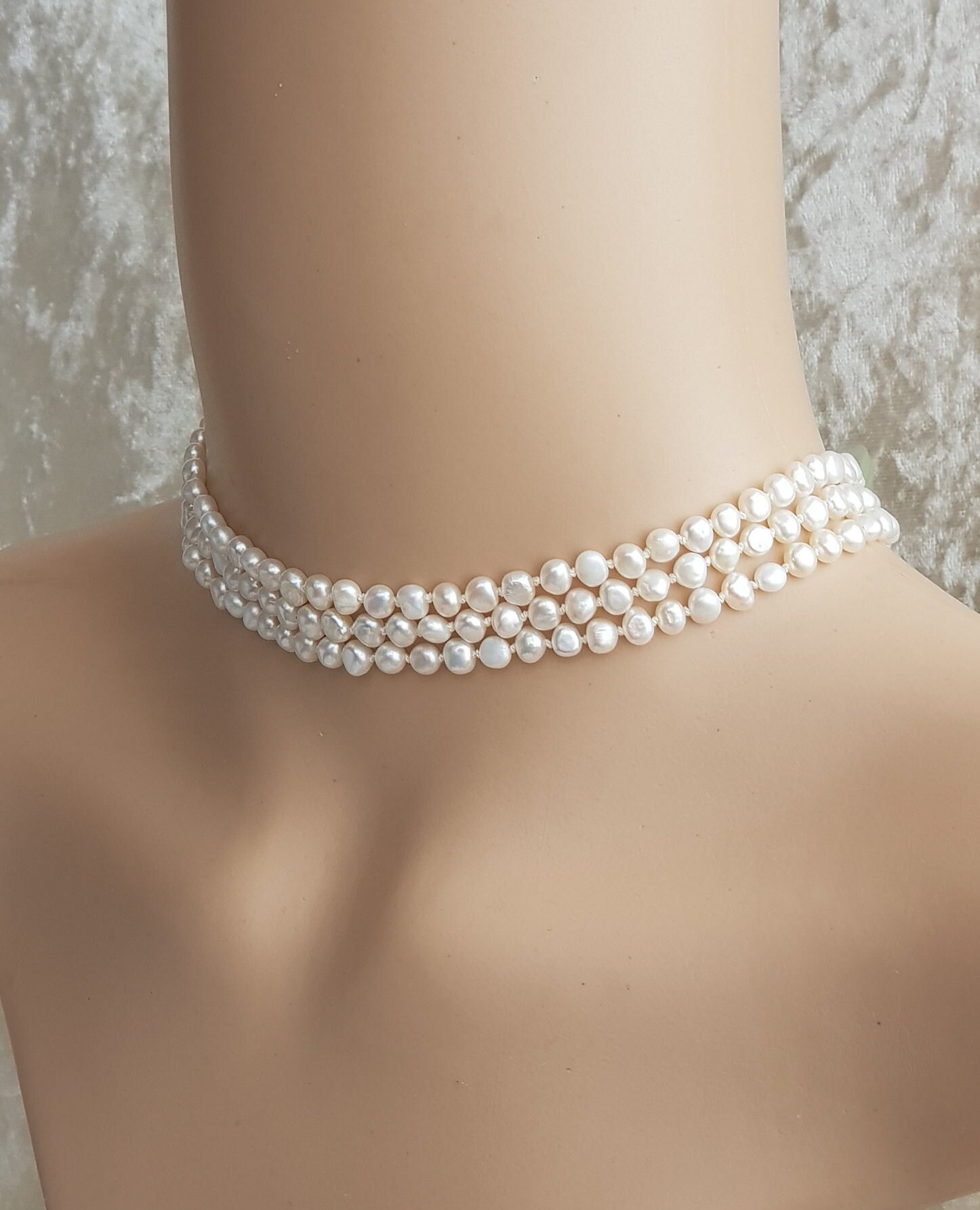 pry シュウト3way Pearl Silver Chain Necklace Pearl Pendant Necklace in Silver Chain w Toggle
