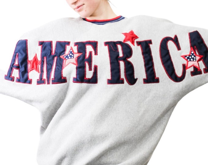 Vintage America USA Spellout Sweatshirt - L