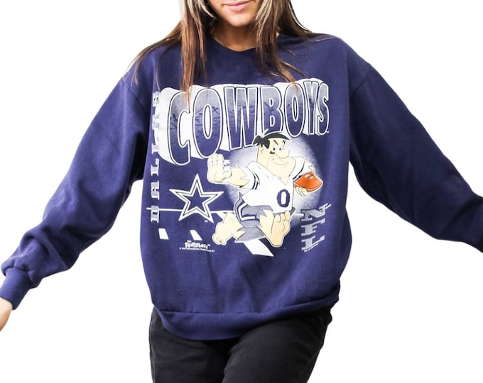 Vintage Dallas Cowboys Flintstone Sweatshirt - XL