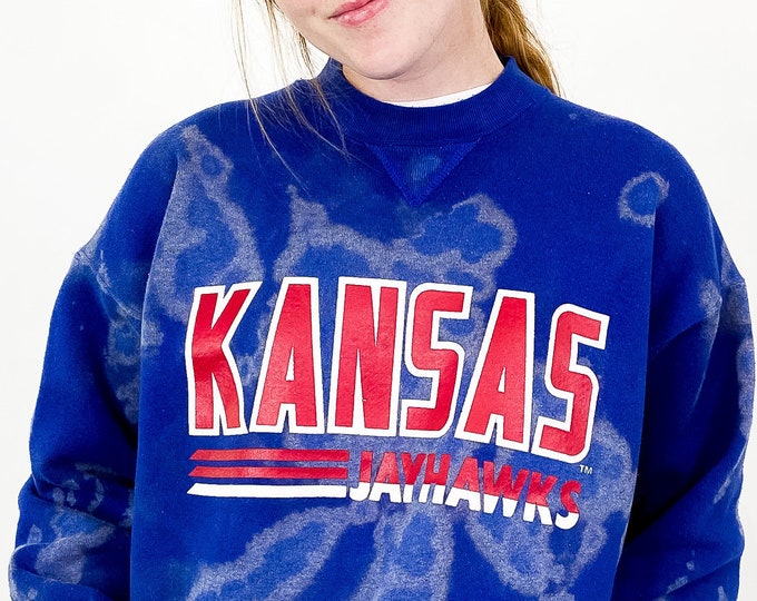 Vintage University of Kanas Tie Dye Sweatshirt - XL