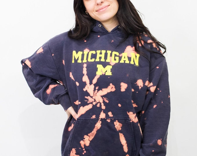 University of Michigan Tie Dye Sweatshirt - M