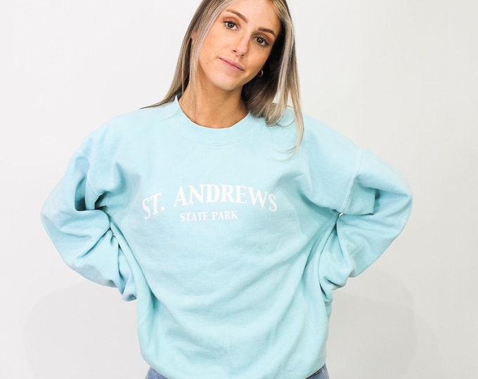 Vintage Saint Andrews State Park Sweatshirt - L