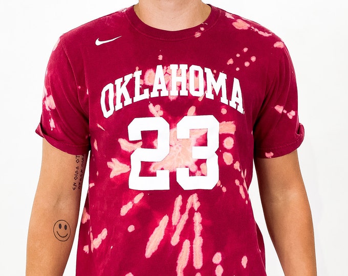 University of Oklahoma Tie Dye Tee - L
