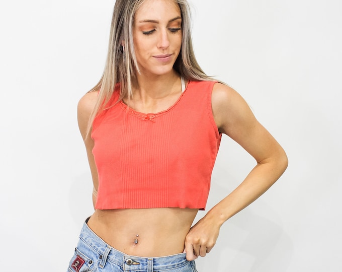 90s Crop Tank - L