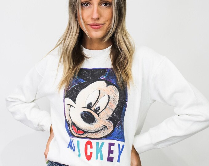 Vintage Mickey Mouse Disney Sweatshirt - S/M