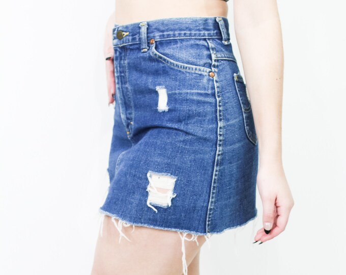 Lee Vintage Cut Off Skirt Size 27/28