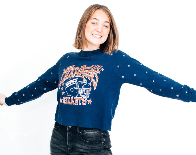 Vintage New York Giants Bling Sweatshirt - L