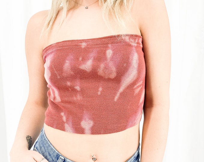 Tie Dye Thermal Tube Top - ONE SIZE