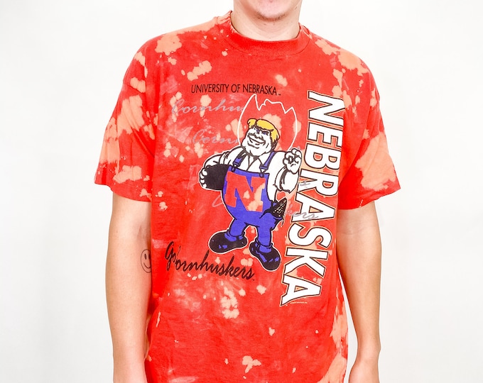 University of Nebraska Vintage Tie Dye Tee - XXL