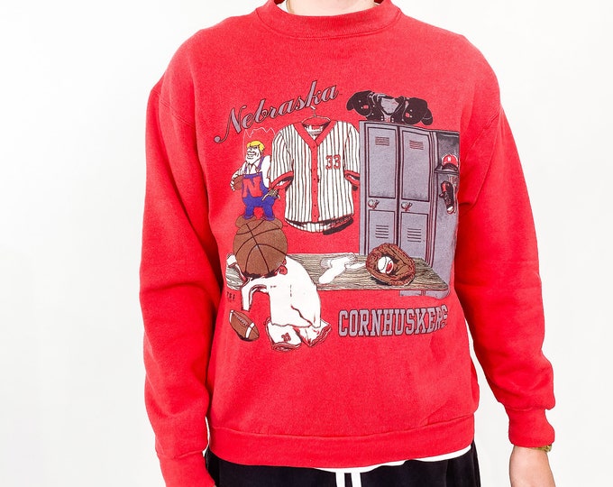 Vintage University of Nebraska Sweatshirt - XL