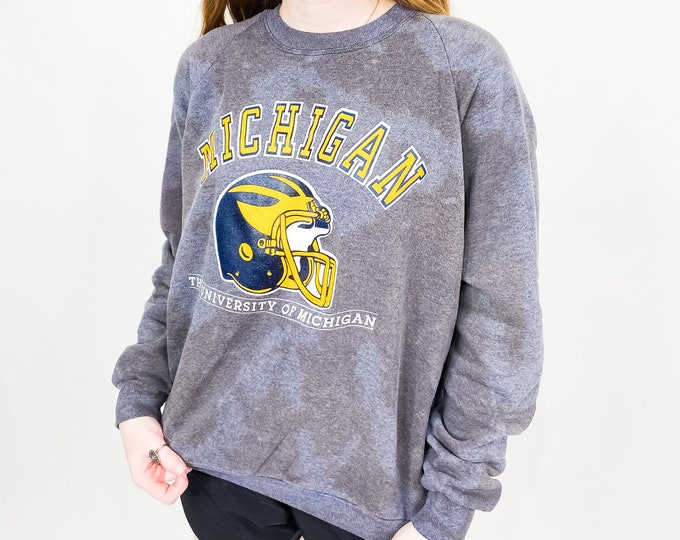 Vintage University of Michigan Tie Dye Sweatshirt - XL