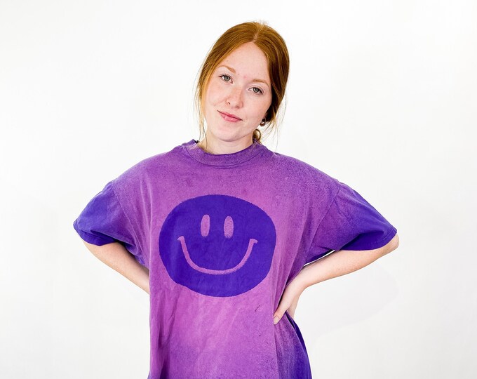 Vintage Smile Tie Dye Tee - XL