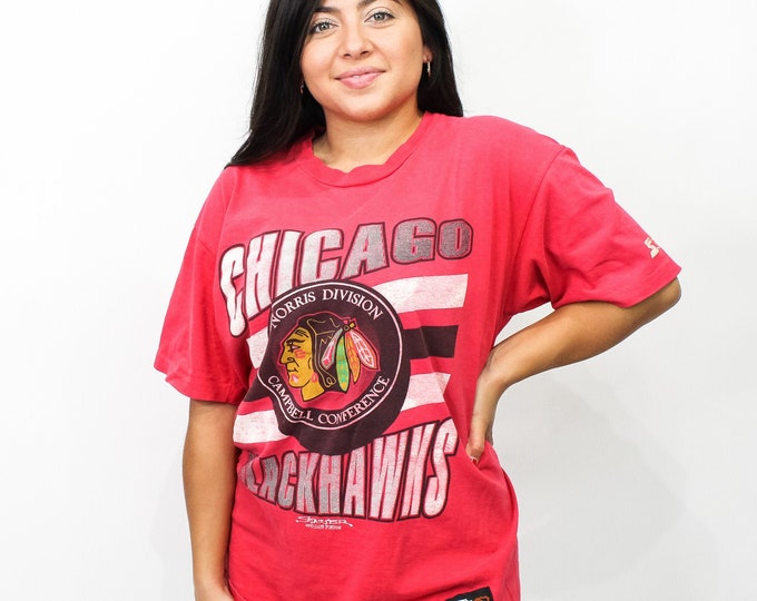 Vintage Chicago Blackhawks Tee - L