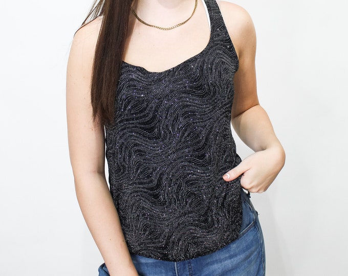 90s Metallic Tank - S
