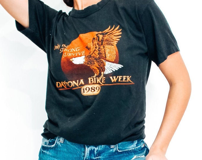 1989 Daytona Bike Week Tee - L
