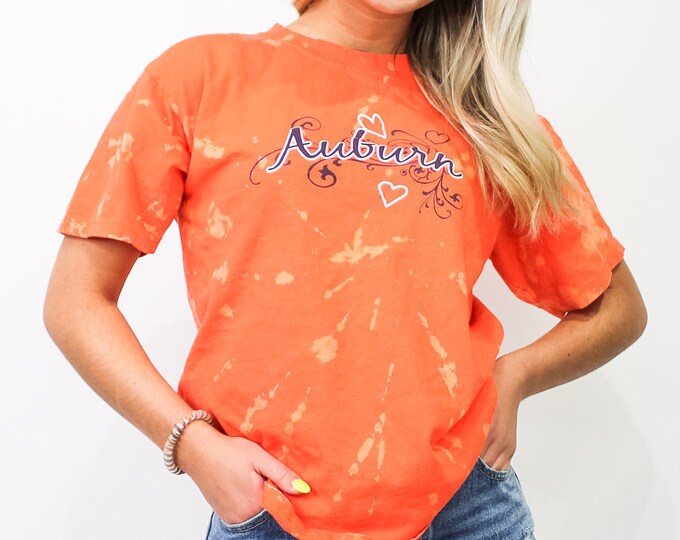 Auburn University Tie Dye Tee - M