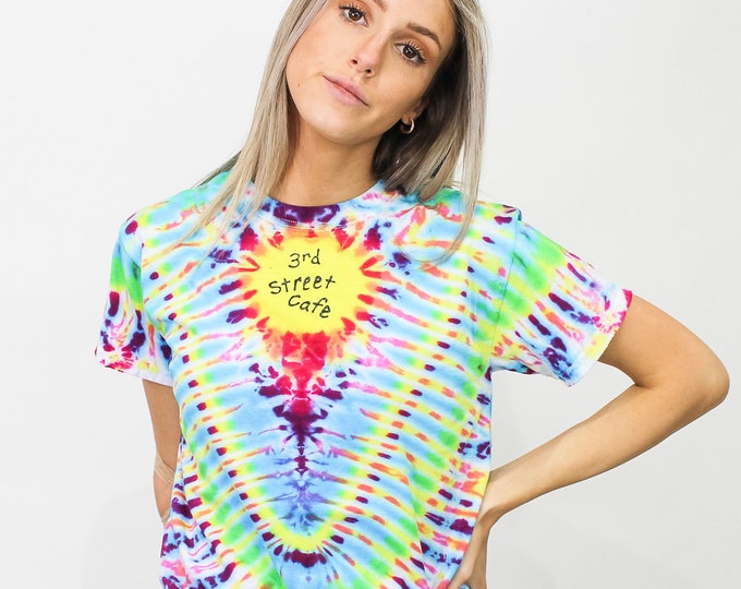 Vintage 3rd Street Cafe Tie Dye Tee - S