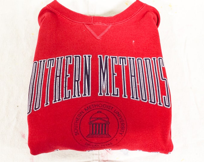 Vintage Southern Methodist University Sweatshirt - M