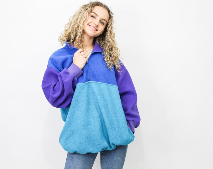 Vintage Colorblock Fleece - S