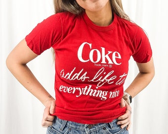Vintage Coca Cola Tee -M //Coke Adds Life