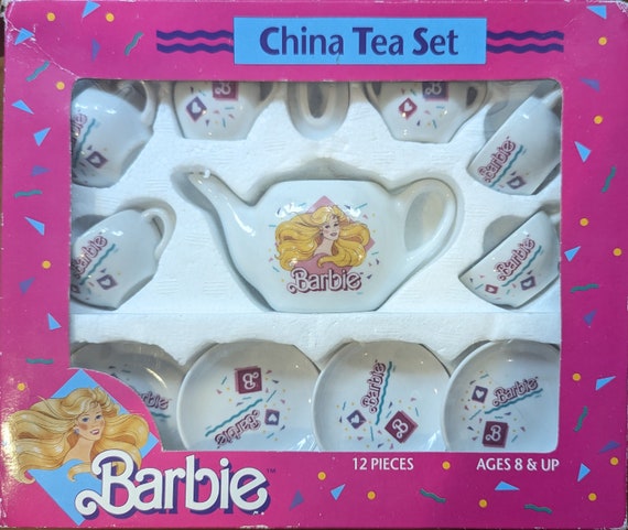 1989 Barbie China Tea Set Etsy