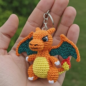 Crochet Charizard Keychain - Keychain Pattern