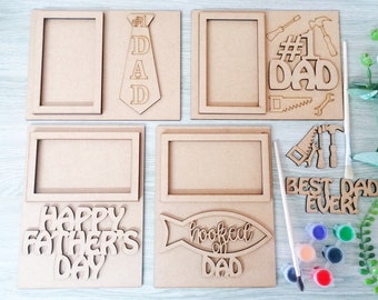 Father's Day Craft for Kids Dad & Me Paintable DIY 
