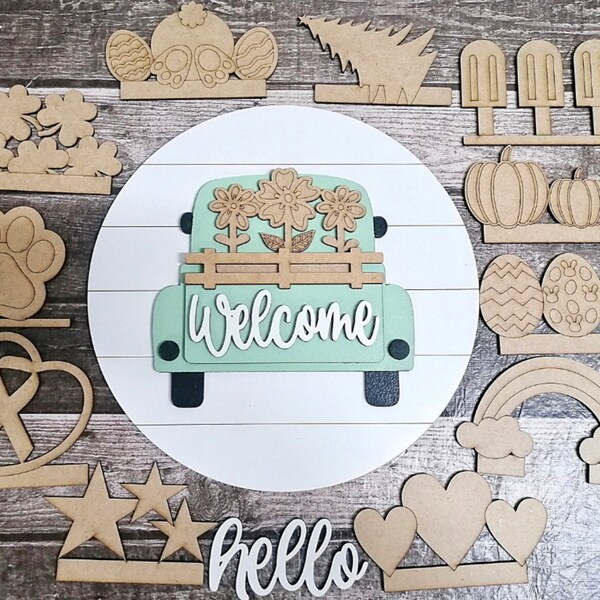 Interchangeable Vintage Truck Sign Etsy