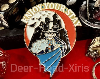 Curse of Strahd 2 inch Enamel Pin, Enjoy Your Stay!