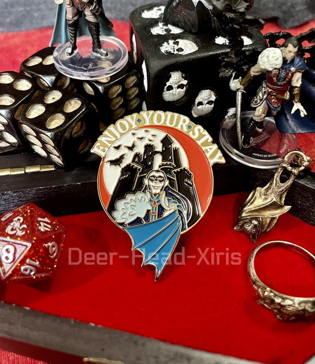 Curse of Strahd 2 Inch Enamel Pin, Enjoy Your Stay! - Etsy
