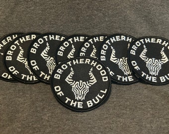 Brotherhood of the Bull 3-inch Iron On Patch